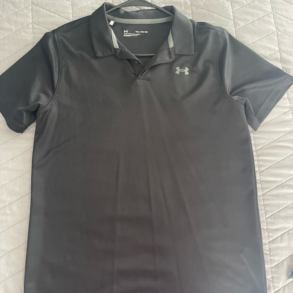 Under Armour youth black Polo Shirt